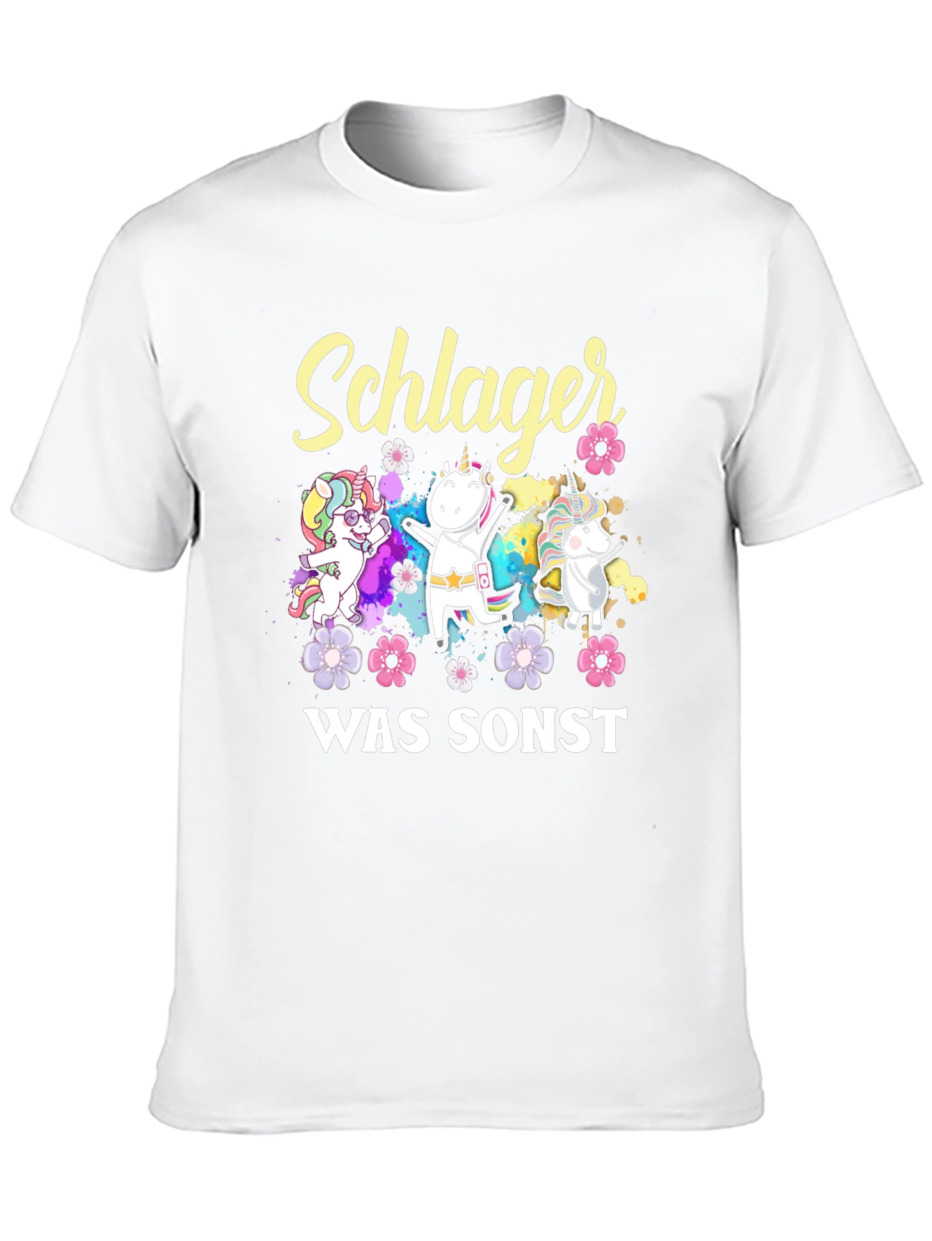 Schlager Was Sonst Unicorn T-Shirt