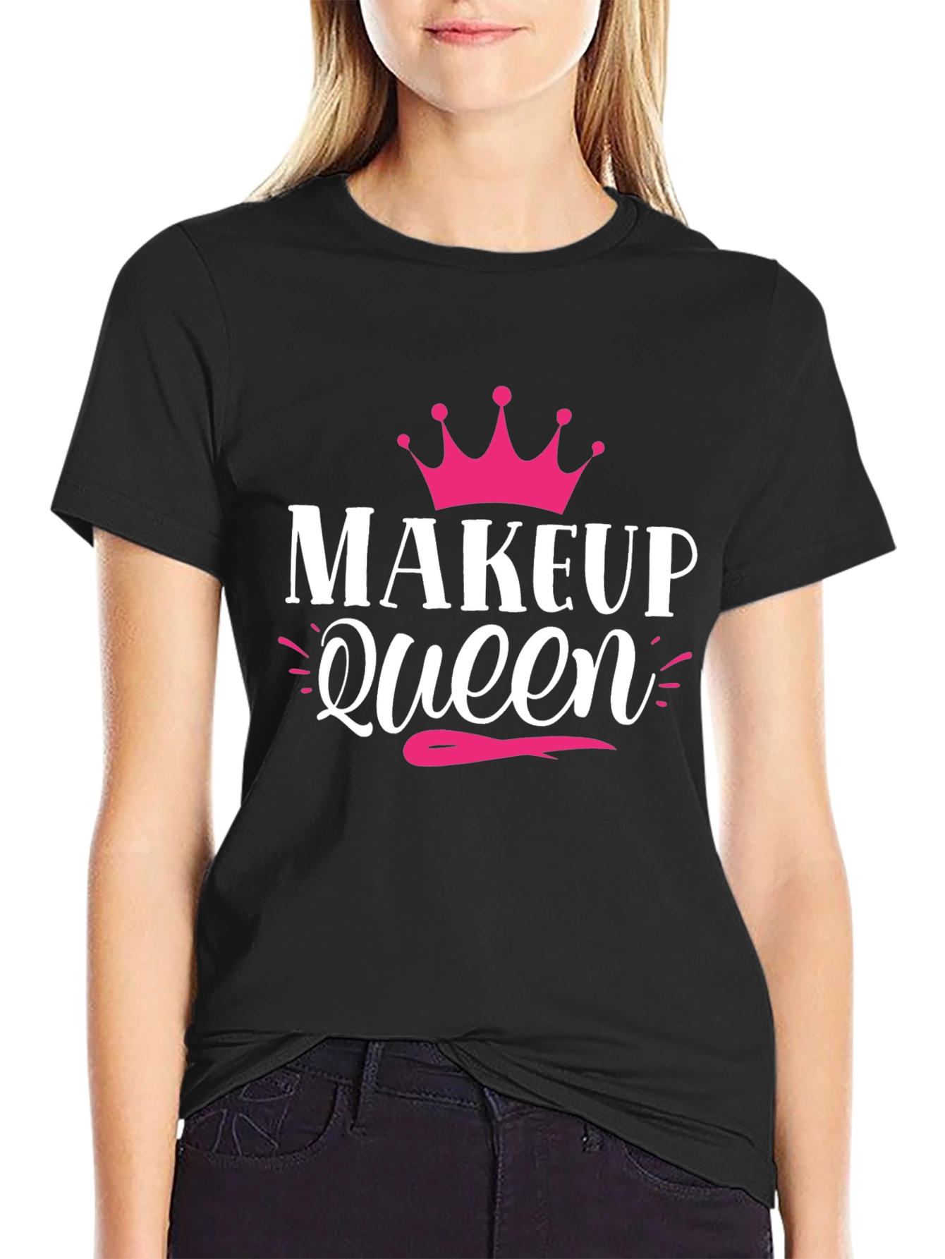 Makeup Queen Graphic Tee - Black T-Shirt