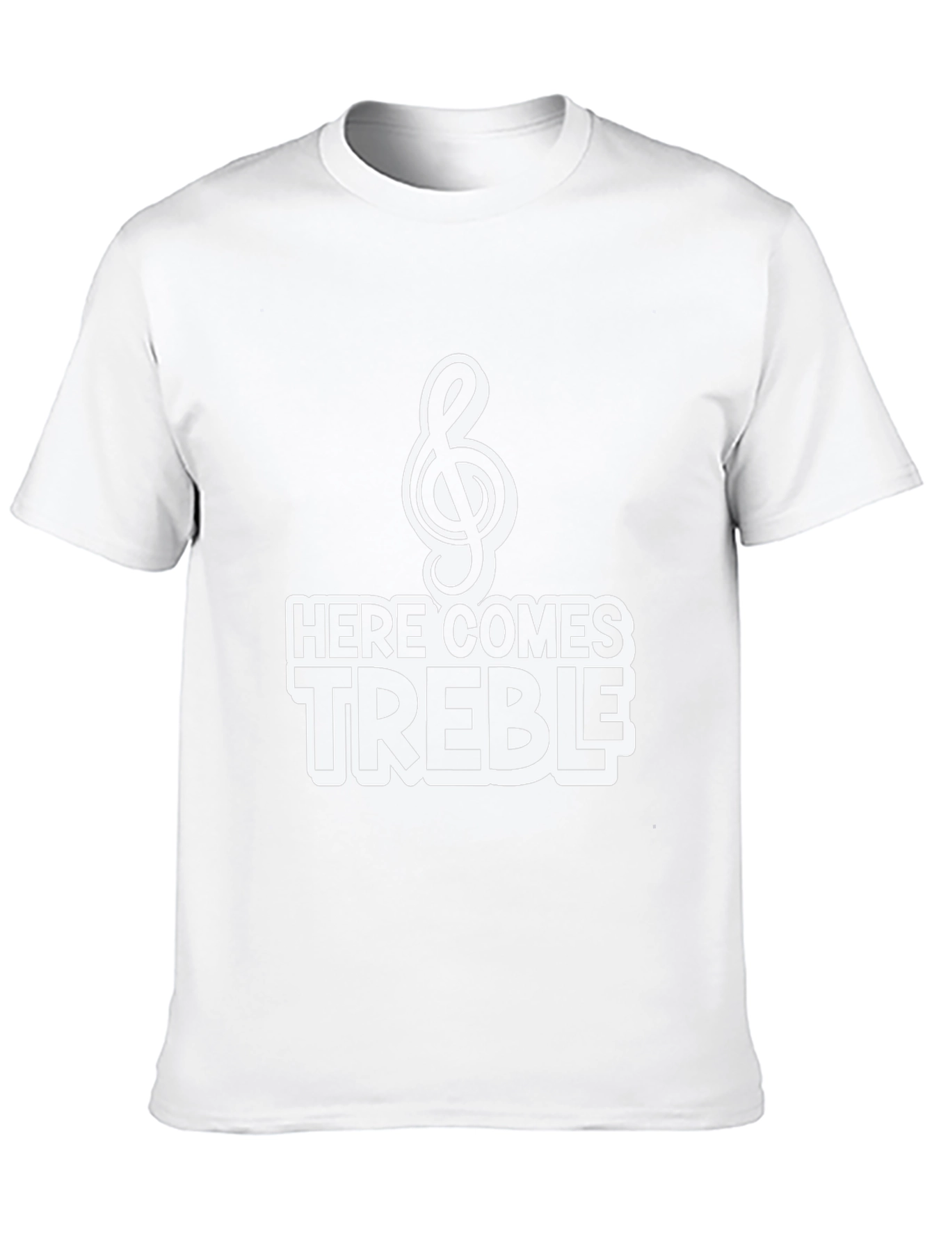 Here Comes Treble Black Graphic Tee