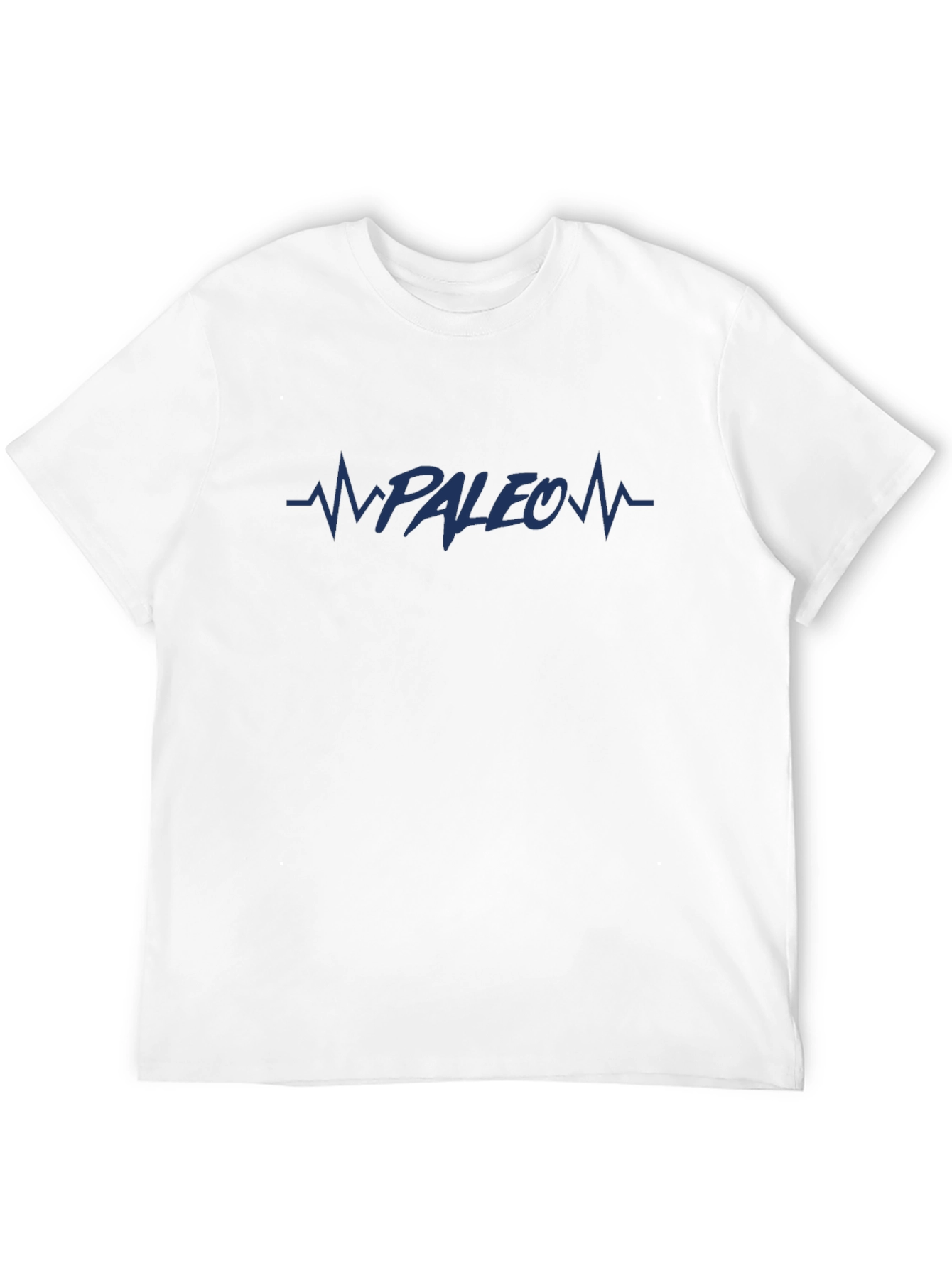 Paleo Heartbeat Graphic Tee - Black Cotton T-Shirt