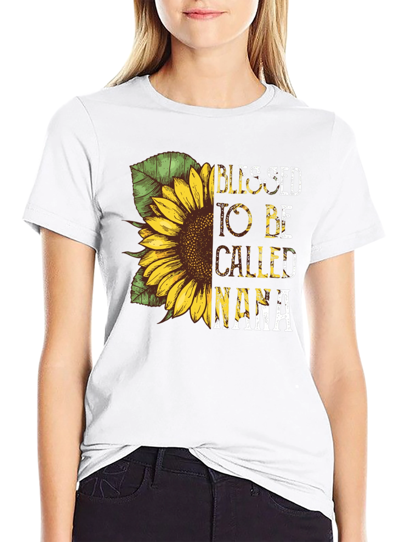 Blessed To Be Called Nana Sunflower Graphic Tee