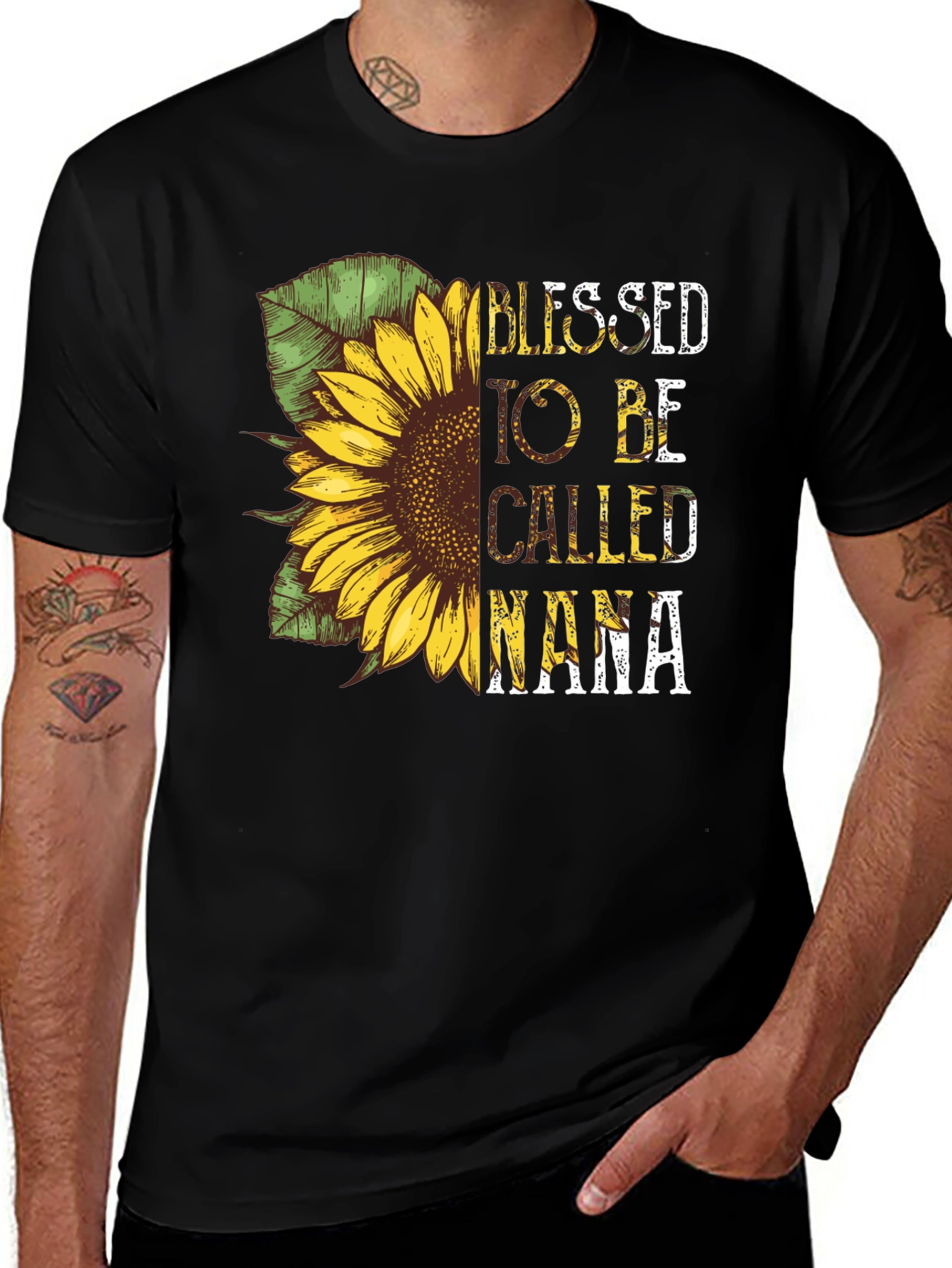 Blessed To Be Called Nana Sunflower Graphic Tee