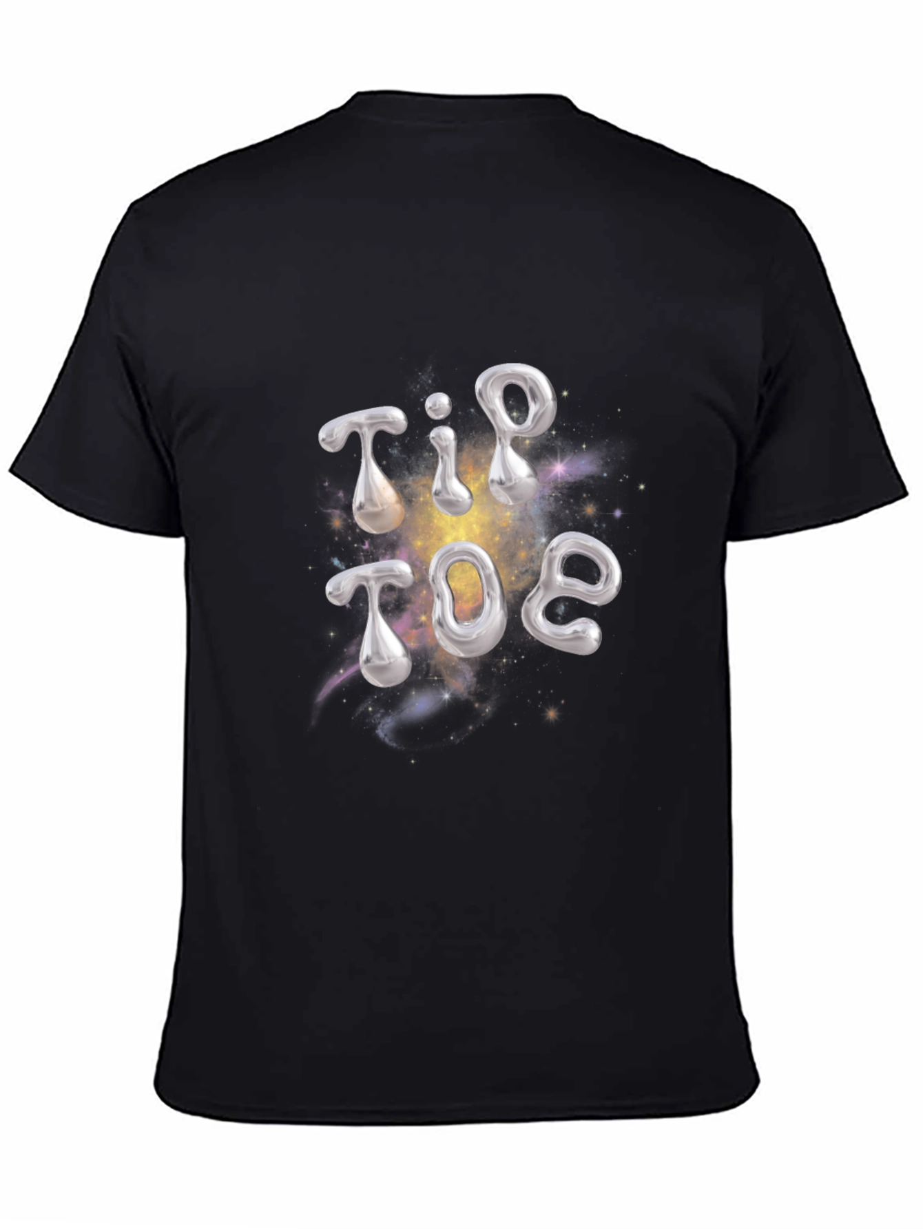 Tip Toe Graphic Black T-Shirt