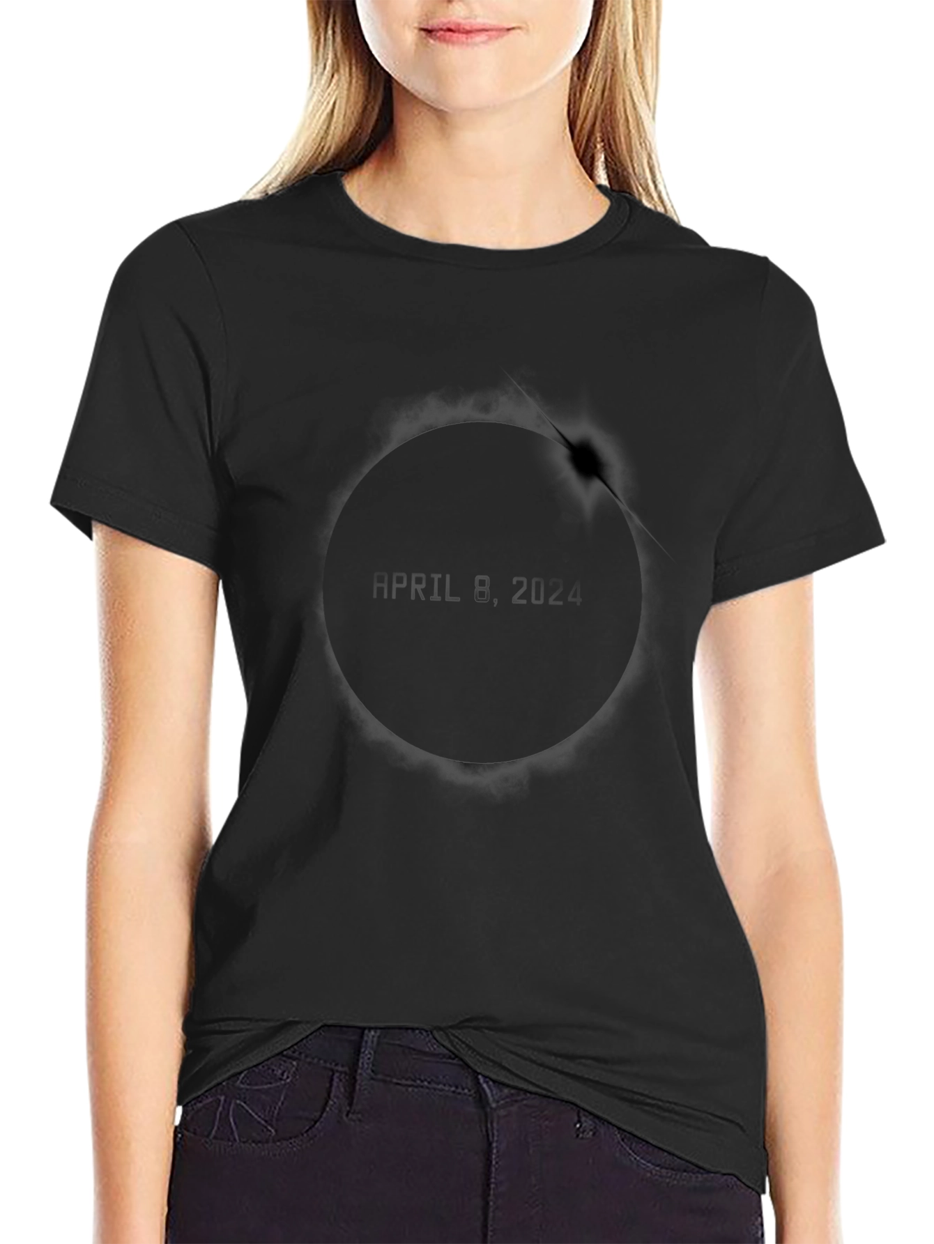 April 8 2024 Eclipse T-Shirt - Dark Sky Tee
