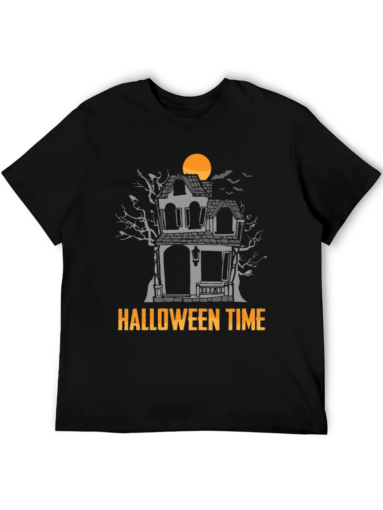 Halloween Time Haunted House Graphic Tee