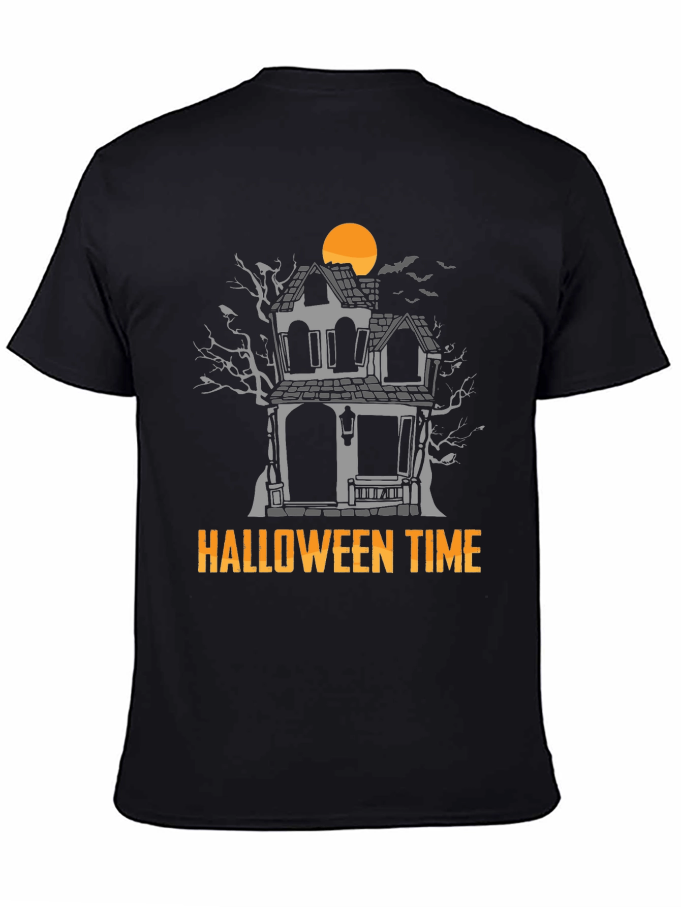 Halloween Time Haunted House Graphic Tee
