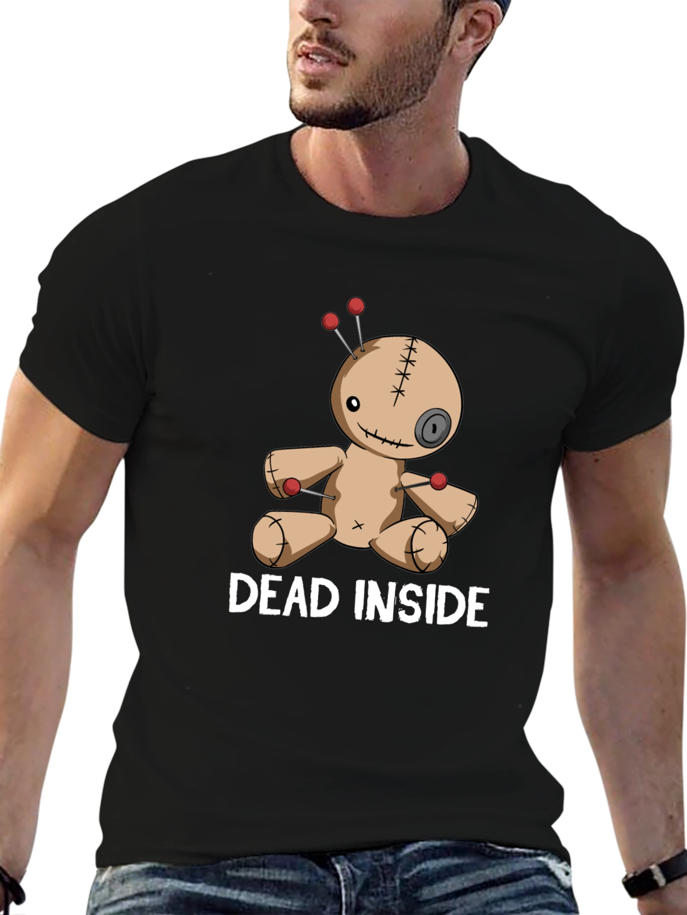 Dead Inside Voodoo Doll T-Shirt - Gothic Graphic Tee