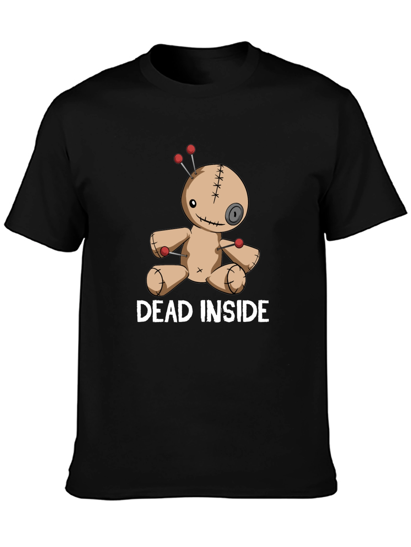 Dead Inside Voodoo Doll T-Shirt - Gothic Graphic Tee