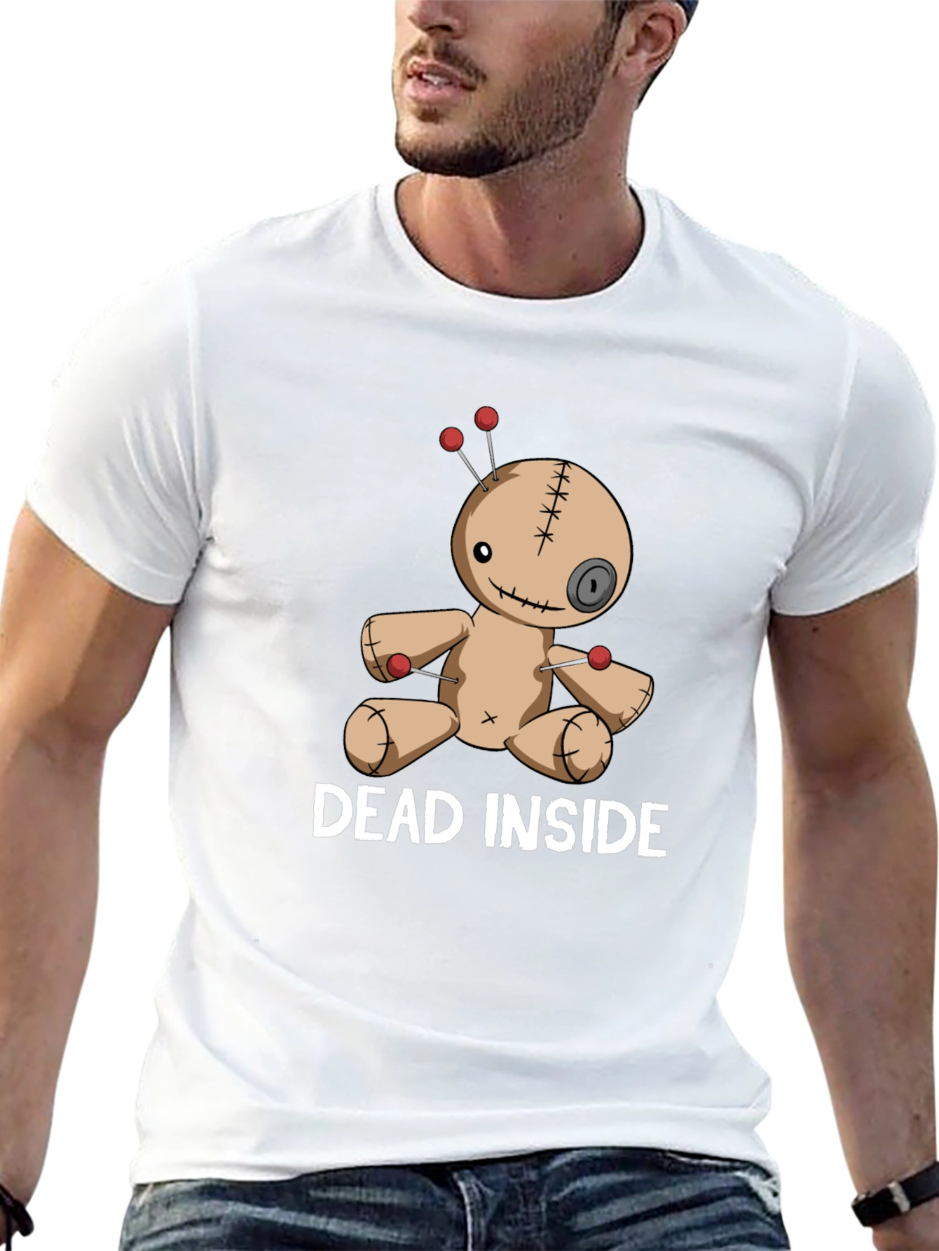 Dead Inside Voodoo Doll T-Shirt - Gothic Graphic Tee