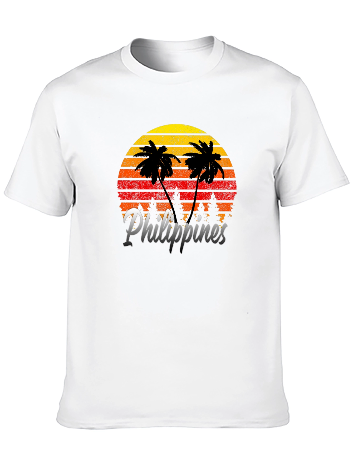 Philippines Sunset Palm Tree Graphic Tee