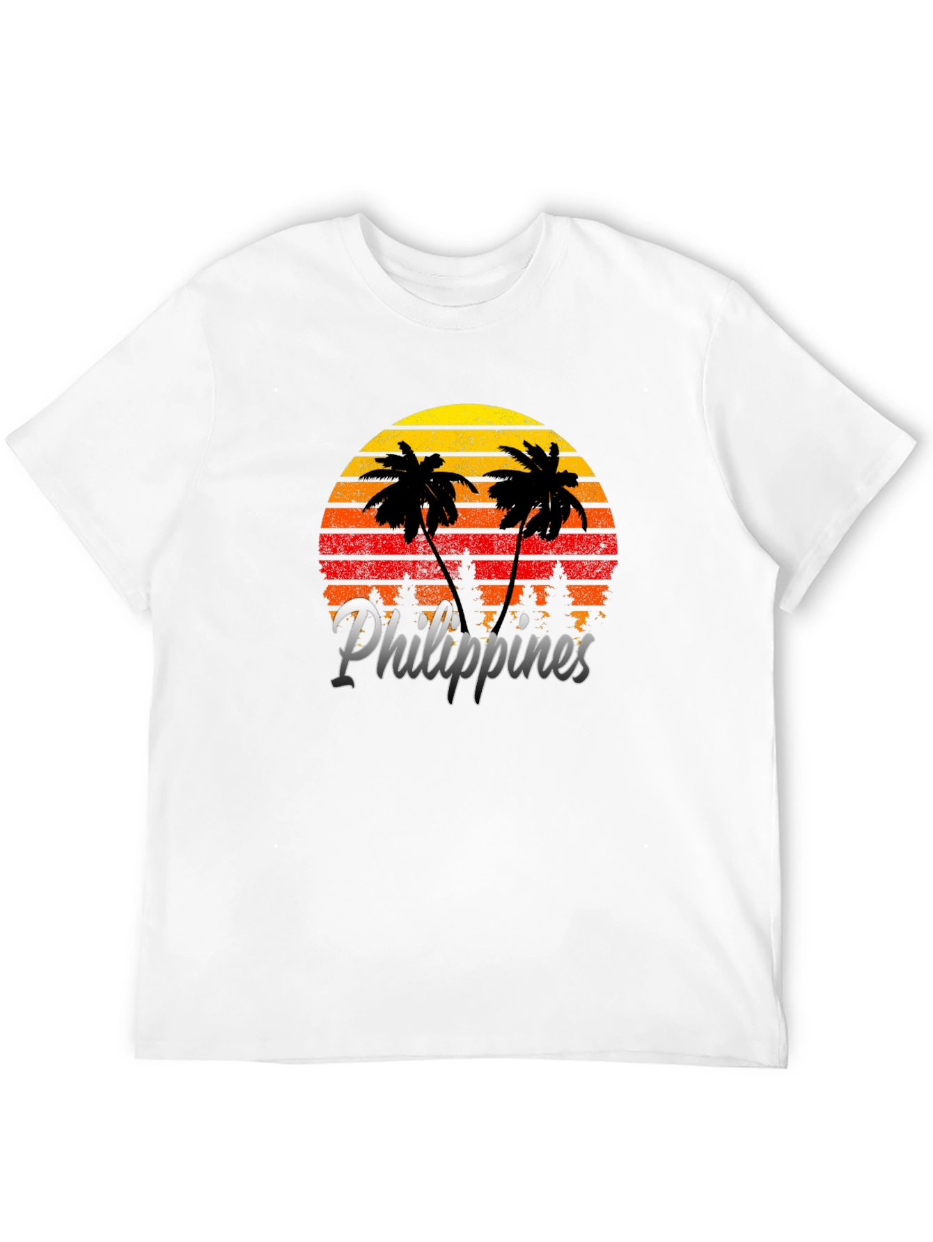 Philippines Sunset Palm Tree Graphic Tee