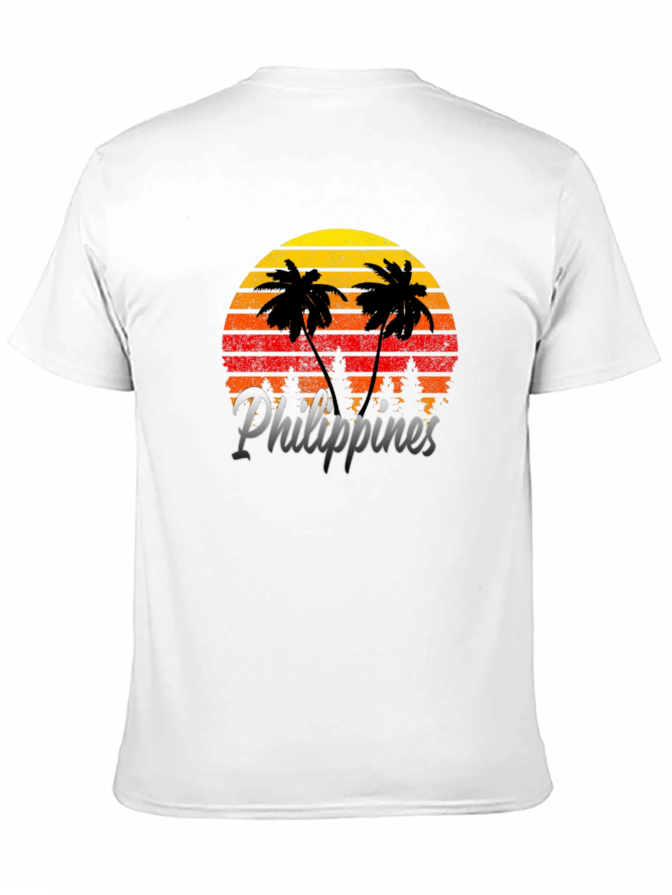 Philippines Sunset Palm Tree Graphic Tee