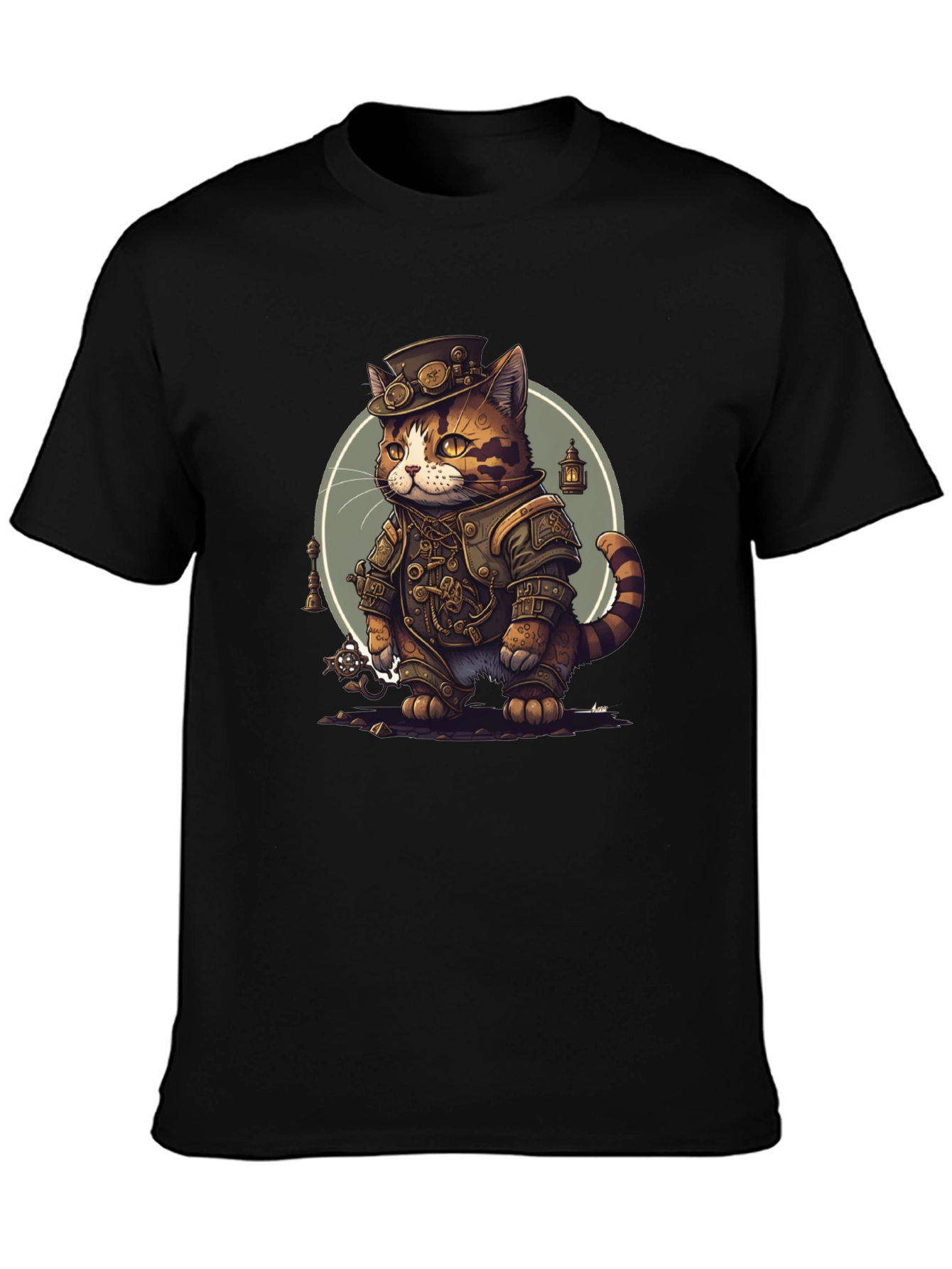 Steampunk Cat Graphic Tee