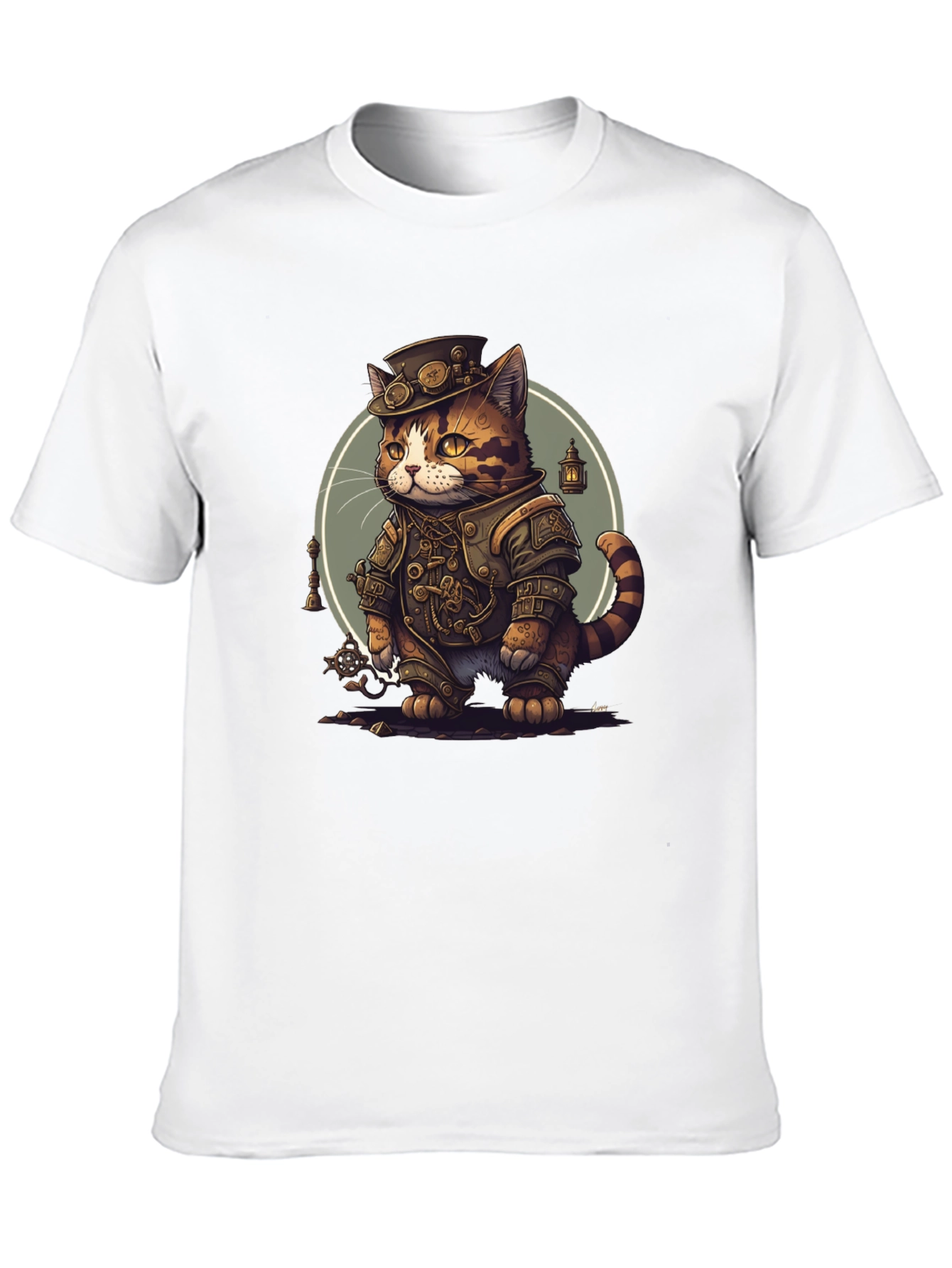 Steampunk Cat Graphic Tee