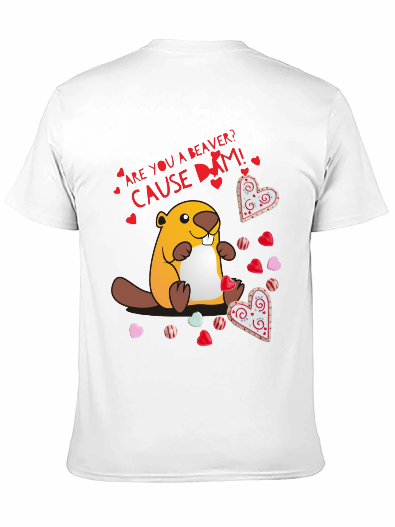 Funny Beaver Valentines Day T-Shirt