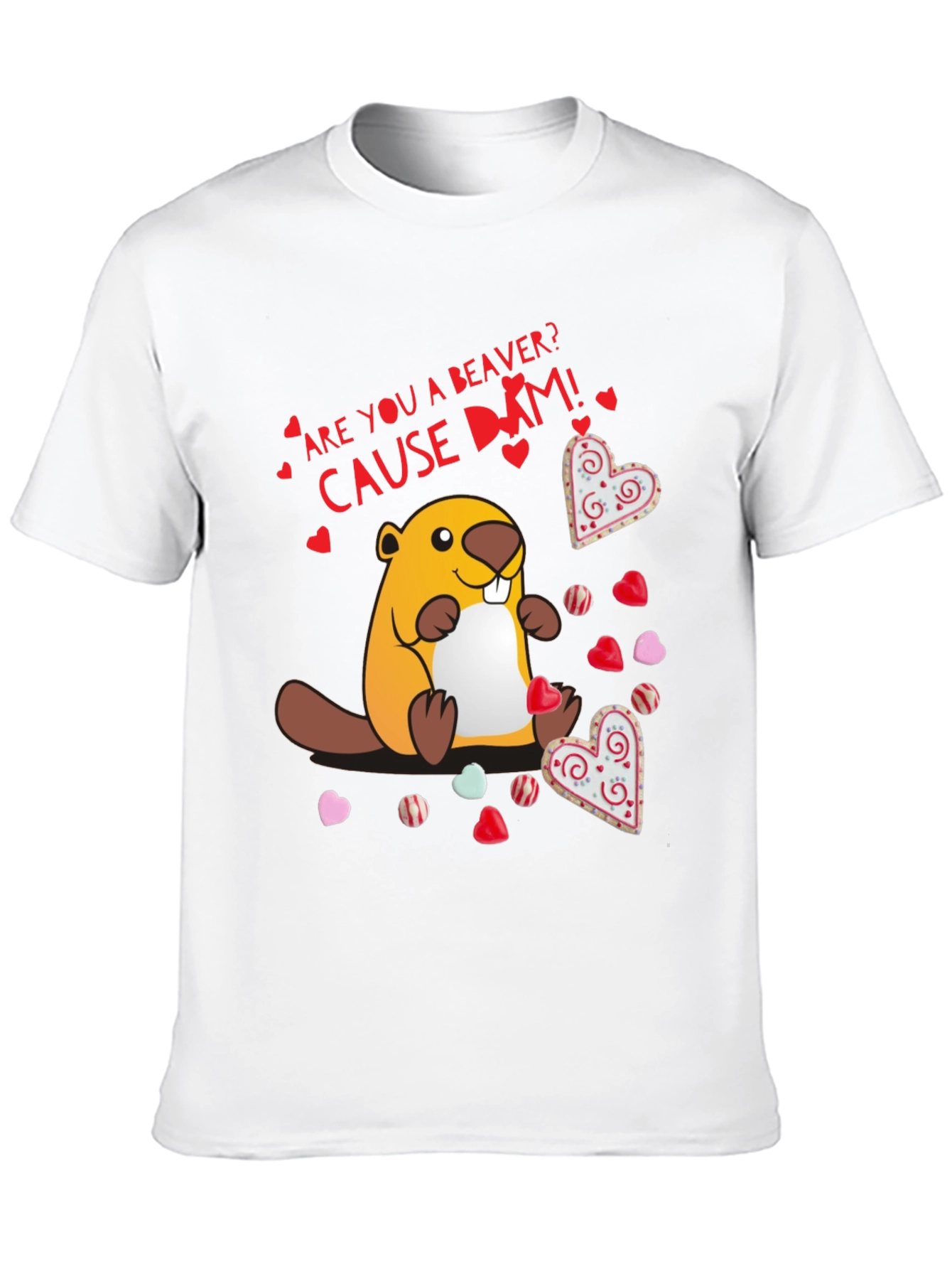 Funny Beaver Valentines Day T-Shirt
