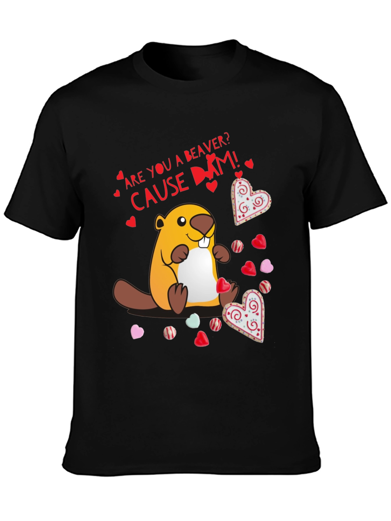 Funny Beaver Valentines Day T-Shirt