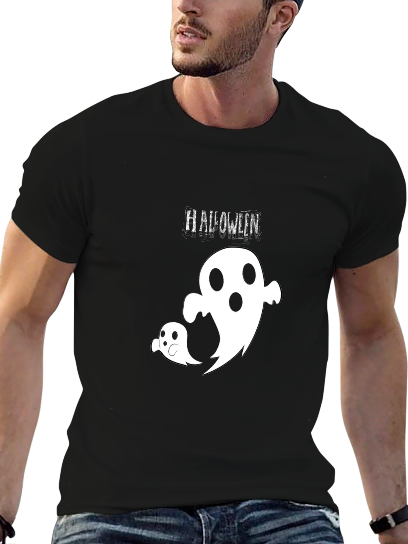 Halloween Ghost T-Shirt - Spooky Season Apparel
