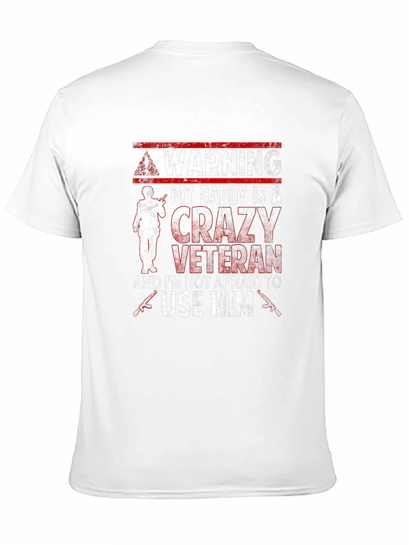 Warning Crazy Veteran T-Shirt