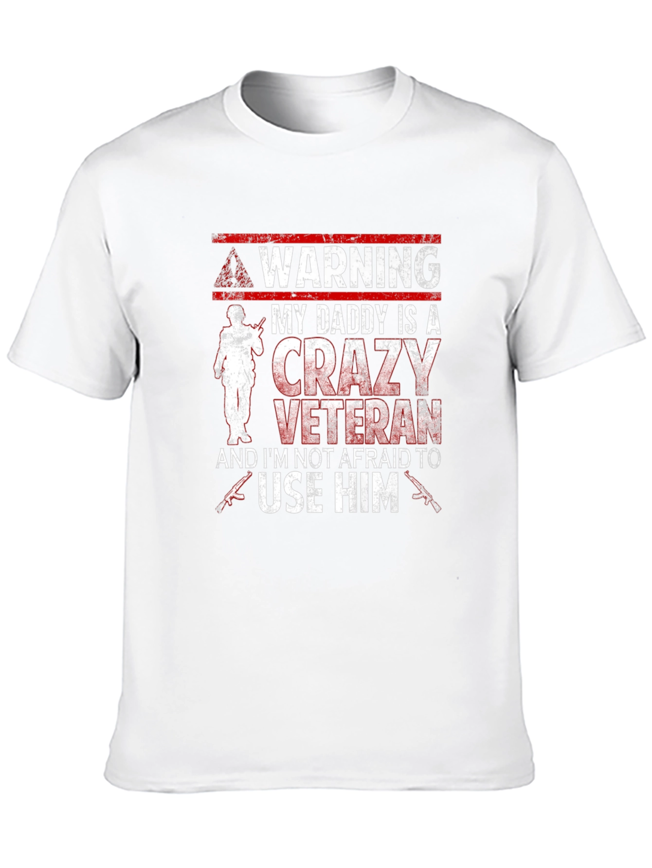 Warning Crazy Veteran T-Shirt