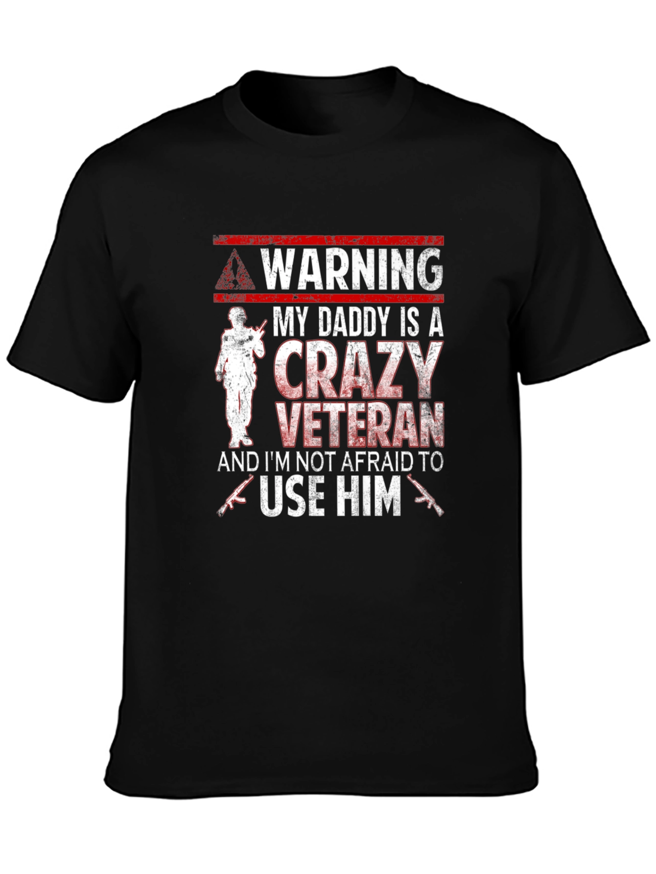 Warning Crazy Veteran T-Shirt