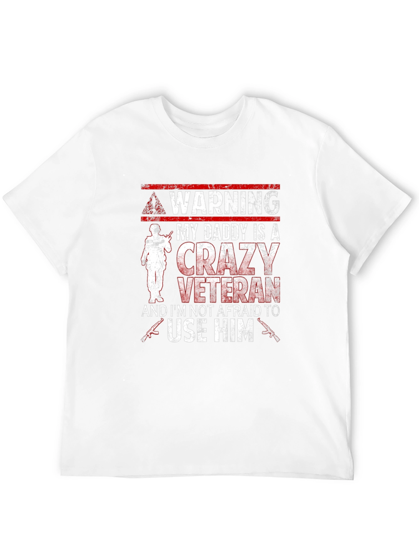 Warning Crazy Veteran T-Shirt