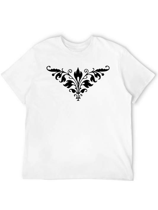Elegant Black Floral T-Shirt - Classic Style