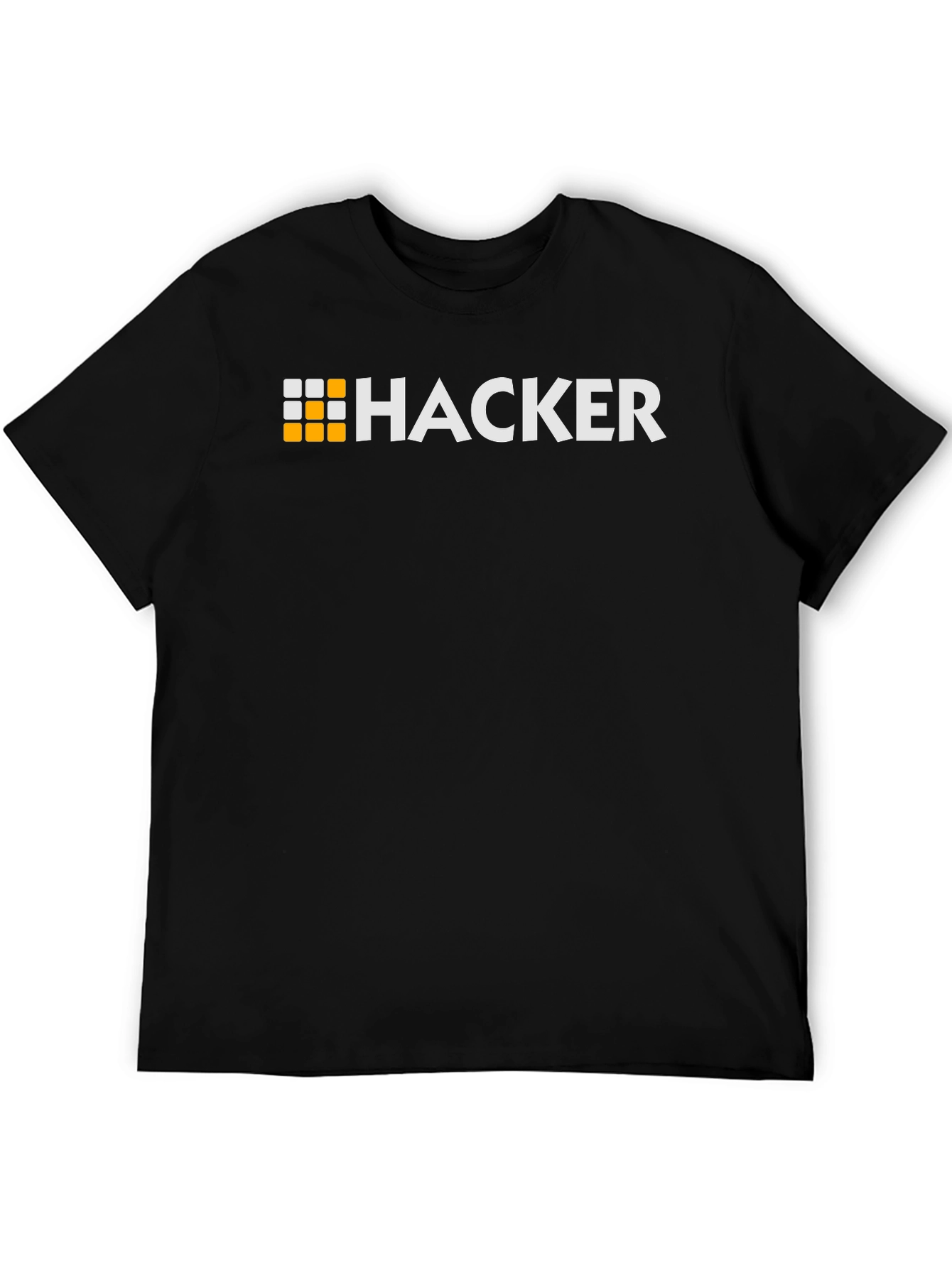Hacker Graphic Tee - Black Cotton T-Shirt