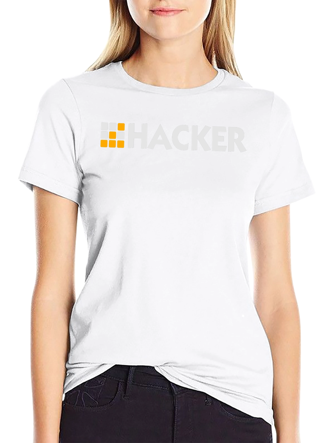 Hacker Graphic Tee - Black Cotton T-Shirt
