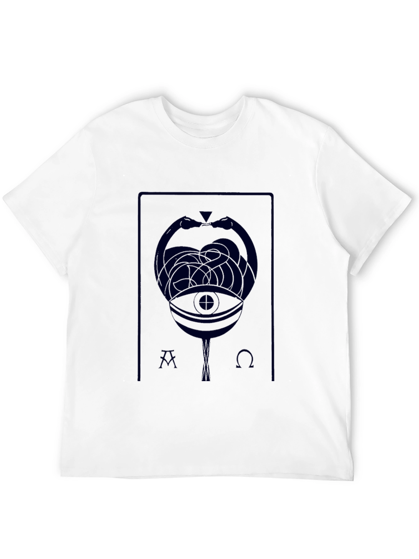 Mystic Serpent Eye Graphic T-Shirt - Black