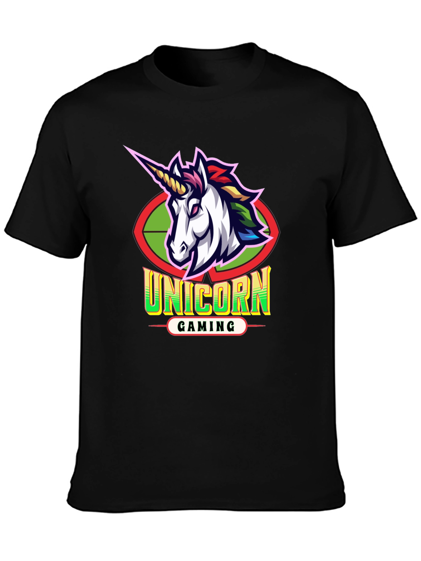 Unicorn Gaming Black T-Shirt