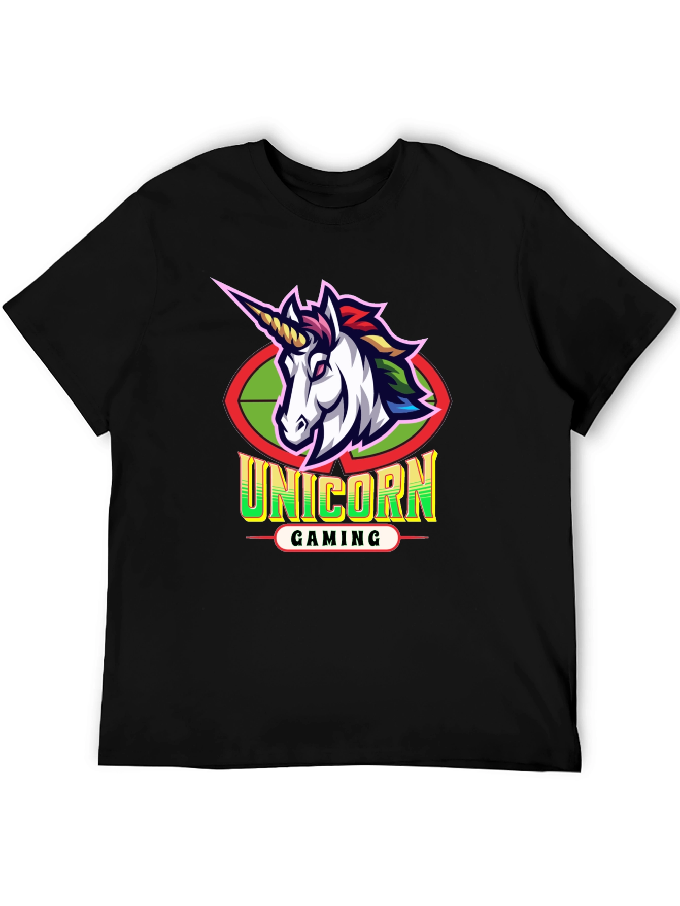 Unicorn Gaming Black T-Shirt