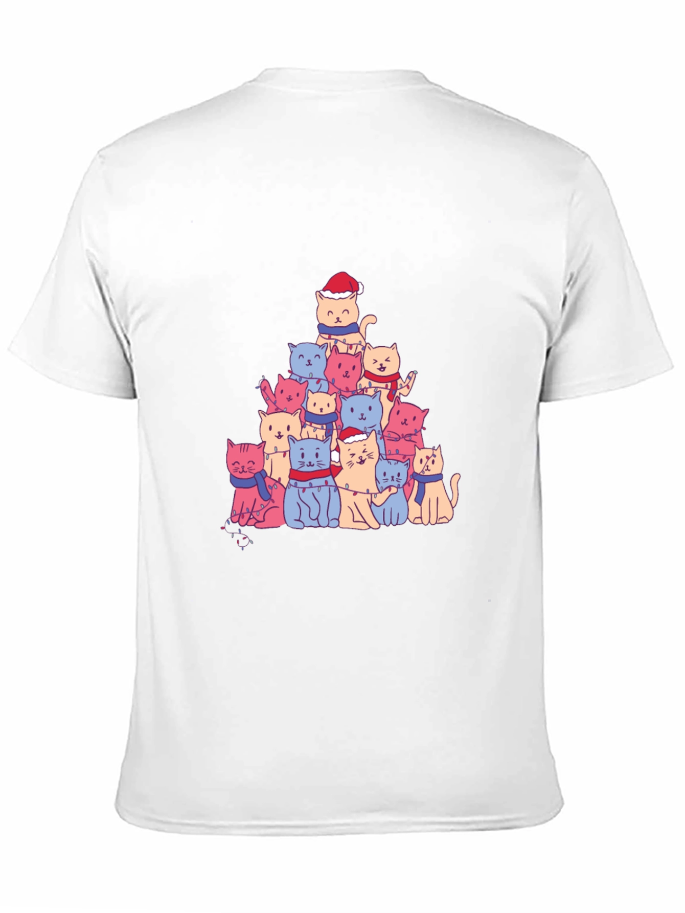 Christmas Cat Tree T-Shirt - Festive Holiday Tee