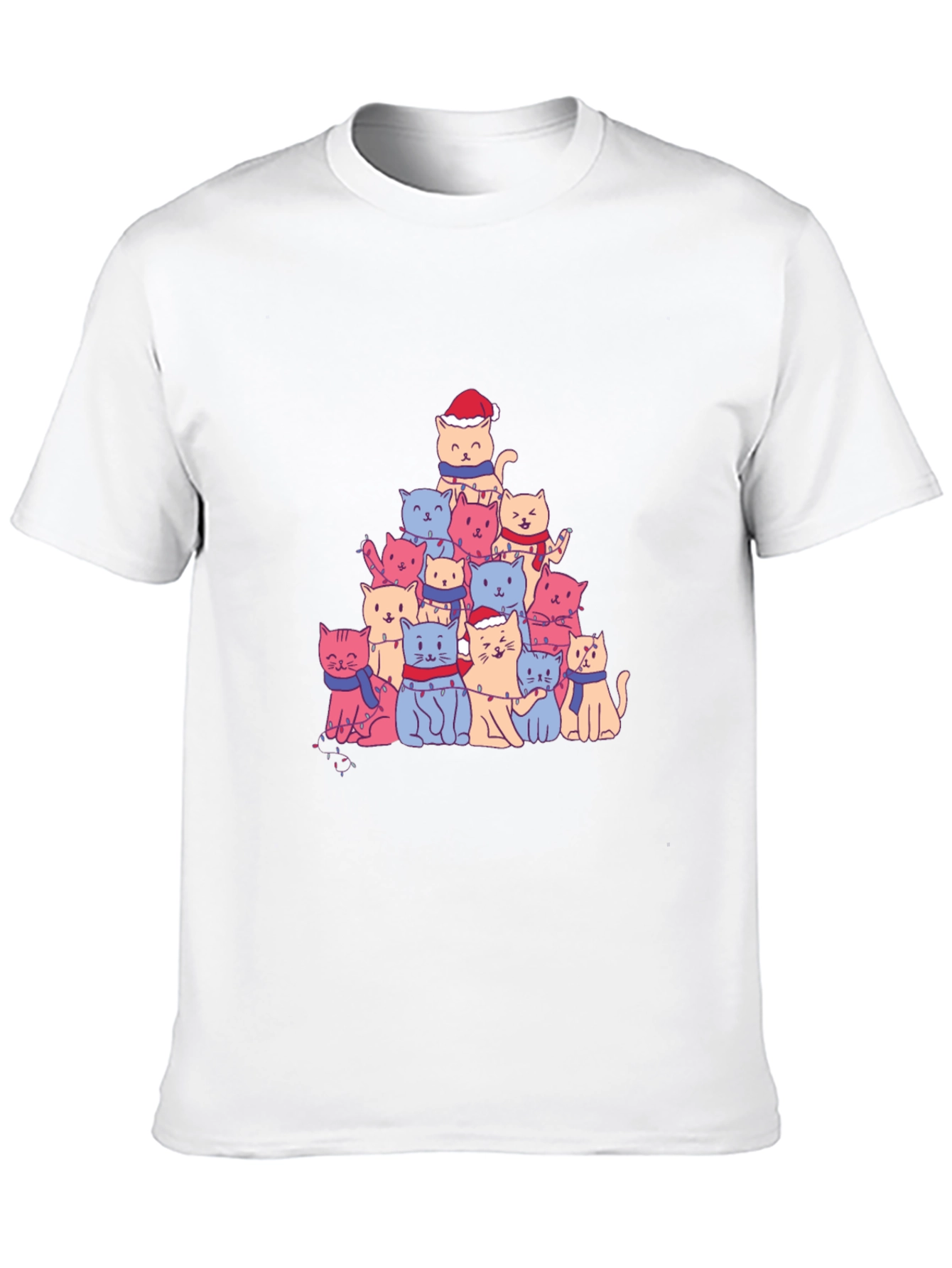 Christmas Cat Tree T-Shirt - Festive Holiday Tee