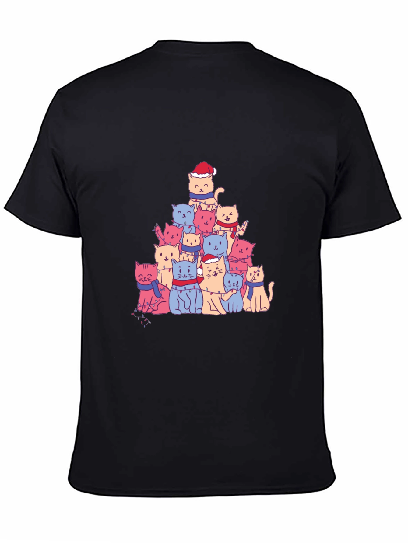 Christmas Cat Tree T-Shirt - Festive Holiday Tee