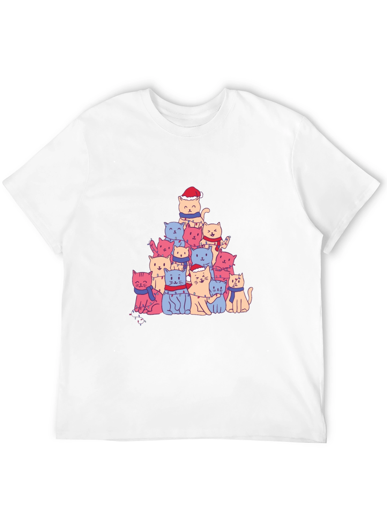 Christmas Cat Tree T-Shirt - Festive Holiday Tee
