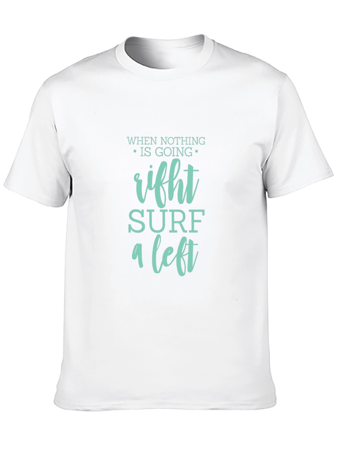 Surf a Left Black Graphic Tee
