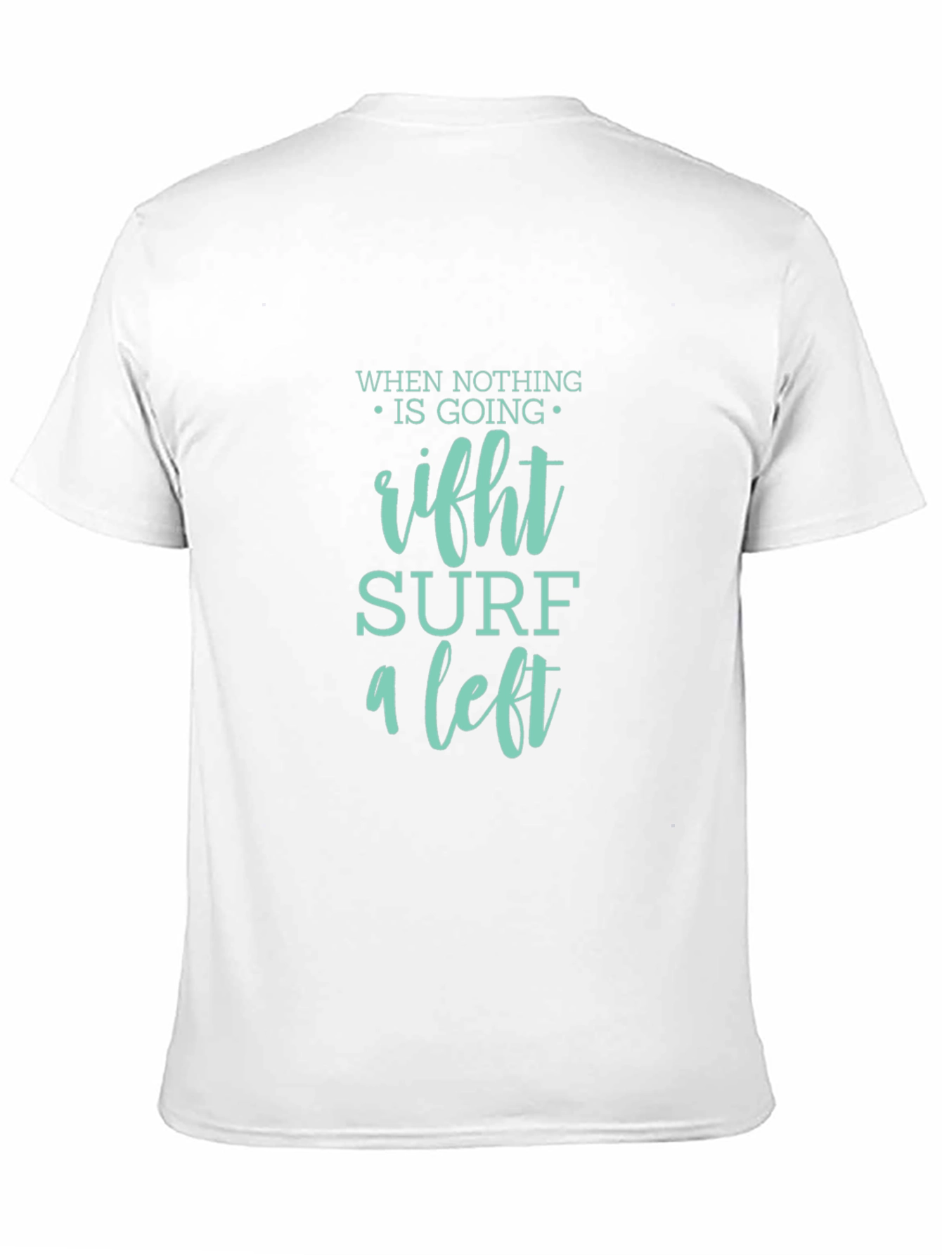 Surf a Left Black Graphic Tee