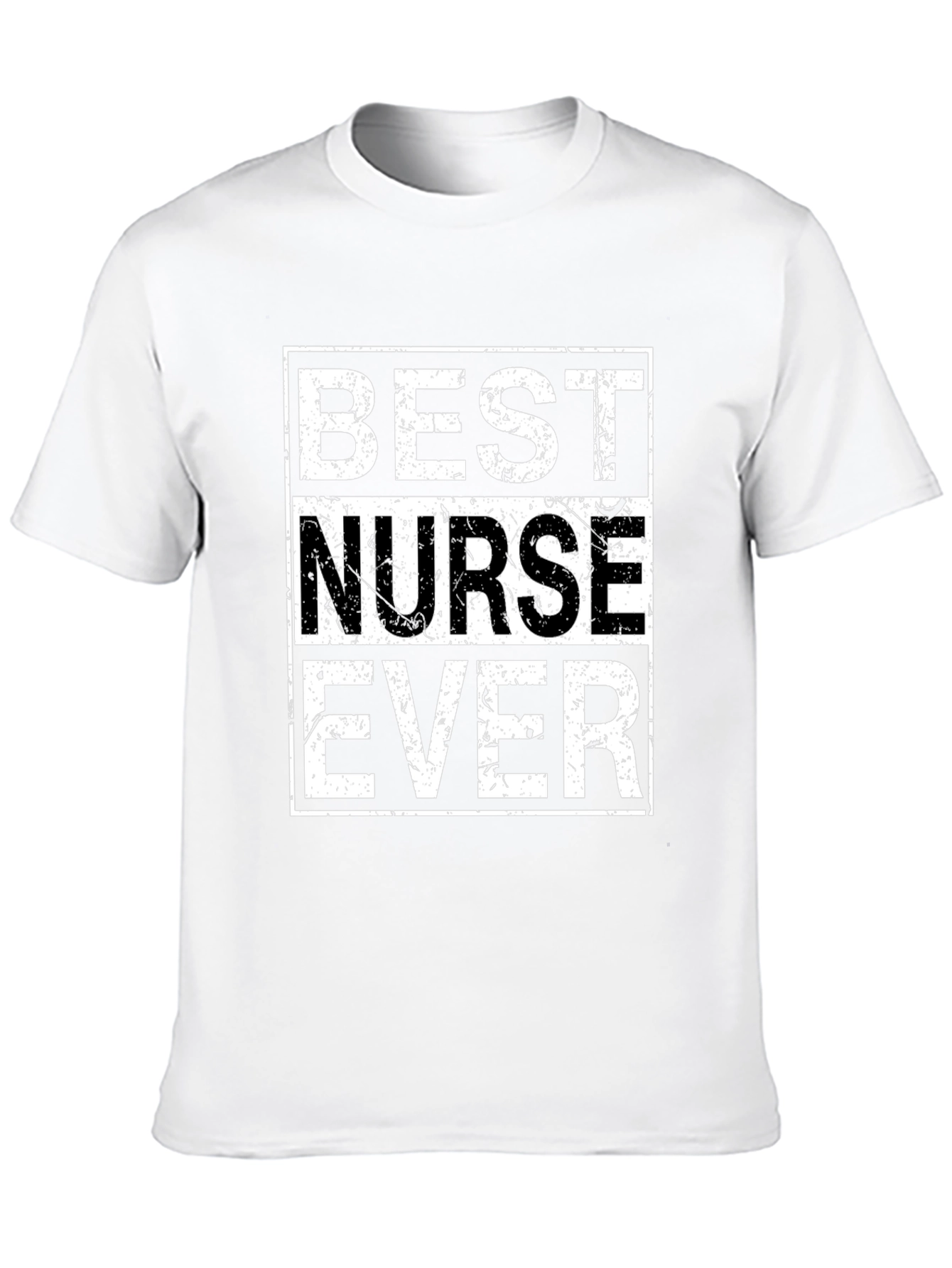 Best Nurse Ever Graphic Tee - Black Cotton T-Shirt