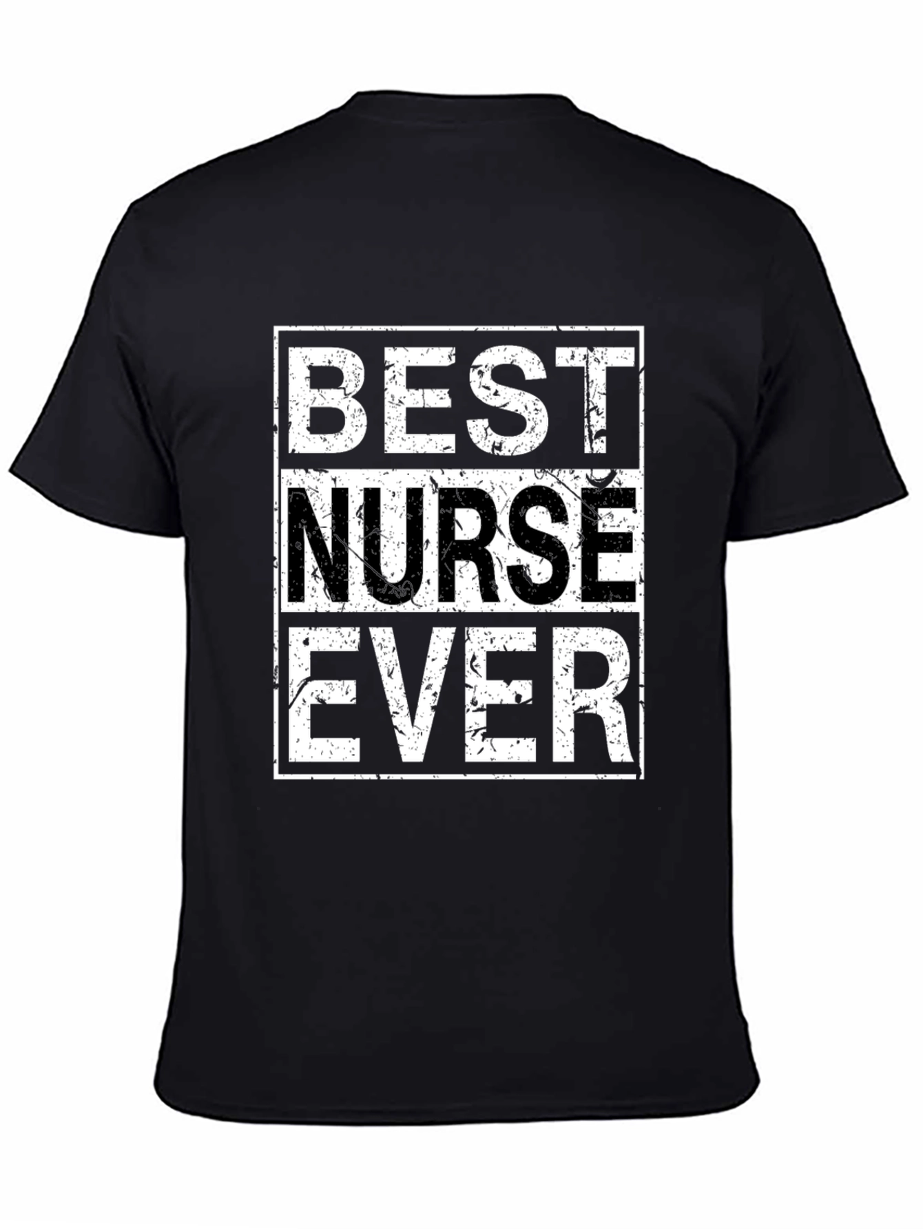 Best Nurse Ever Graphic Tee - Black Cotton T-Shirt