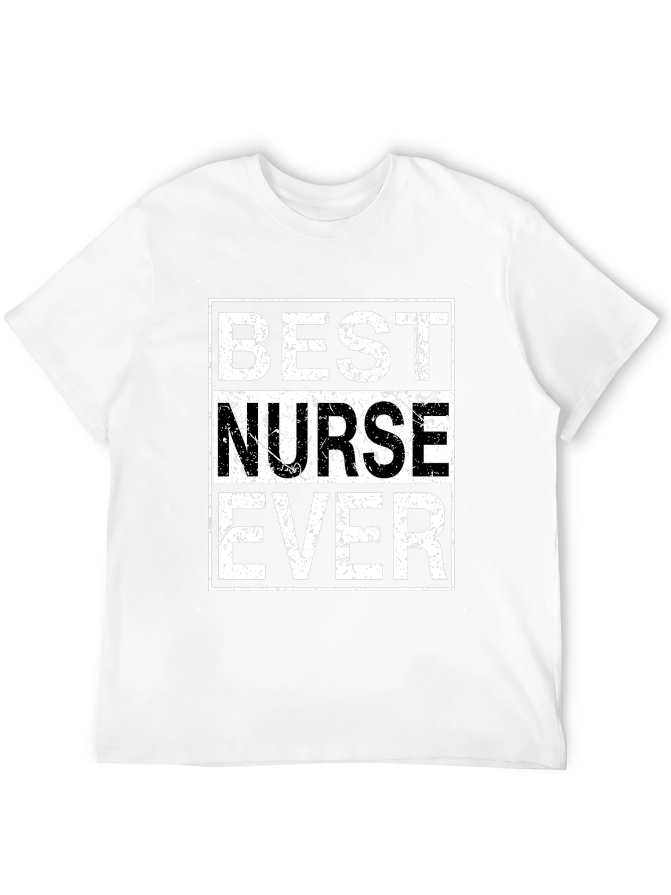 Best Nurse Ever Graphic Tee - Black Cotton T-Shirt