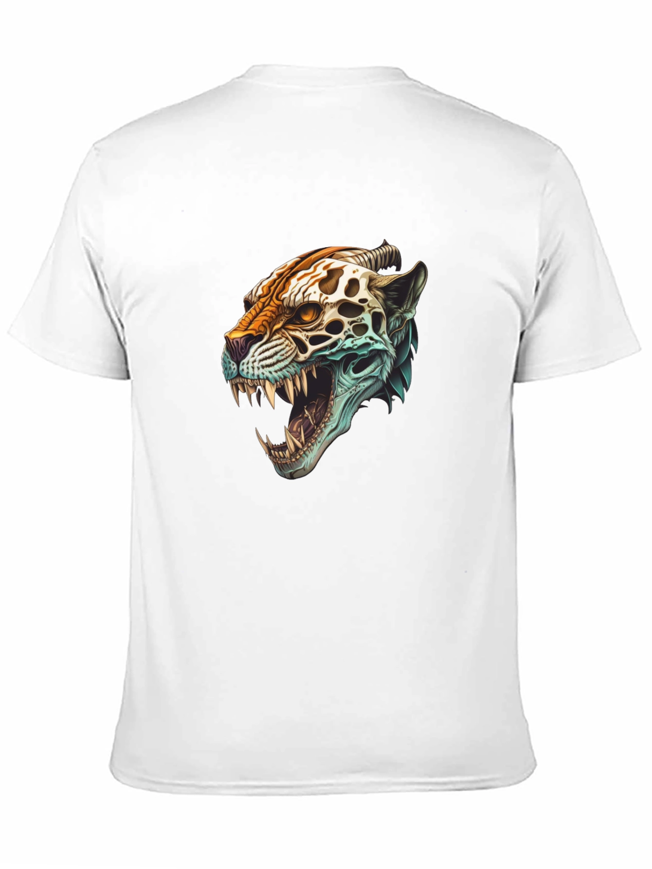 Jaguar Skull Graphic Print T-Shirt