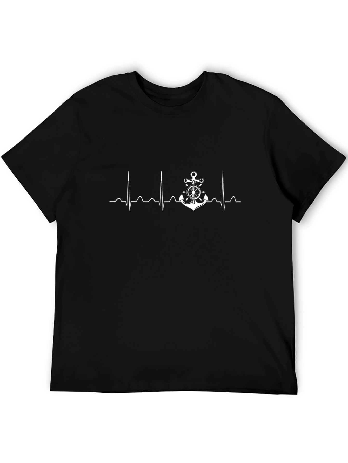 Nautical Heartbeat T-Shirt - Anchor Life