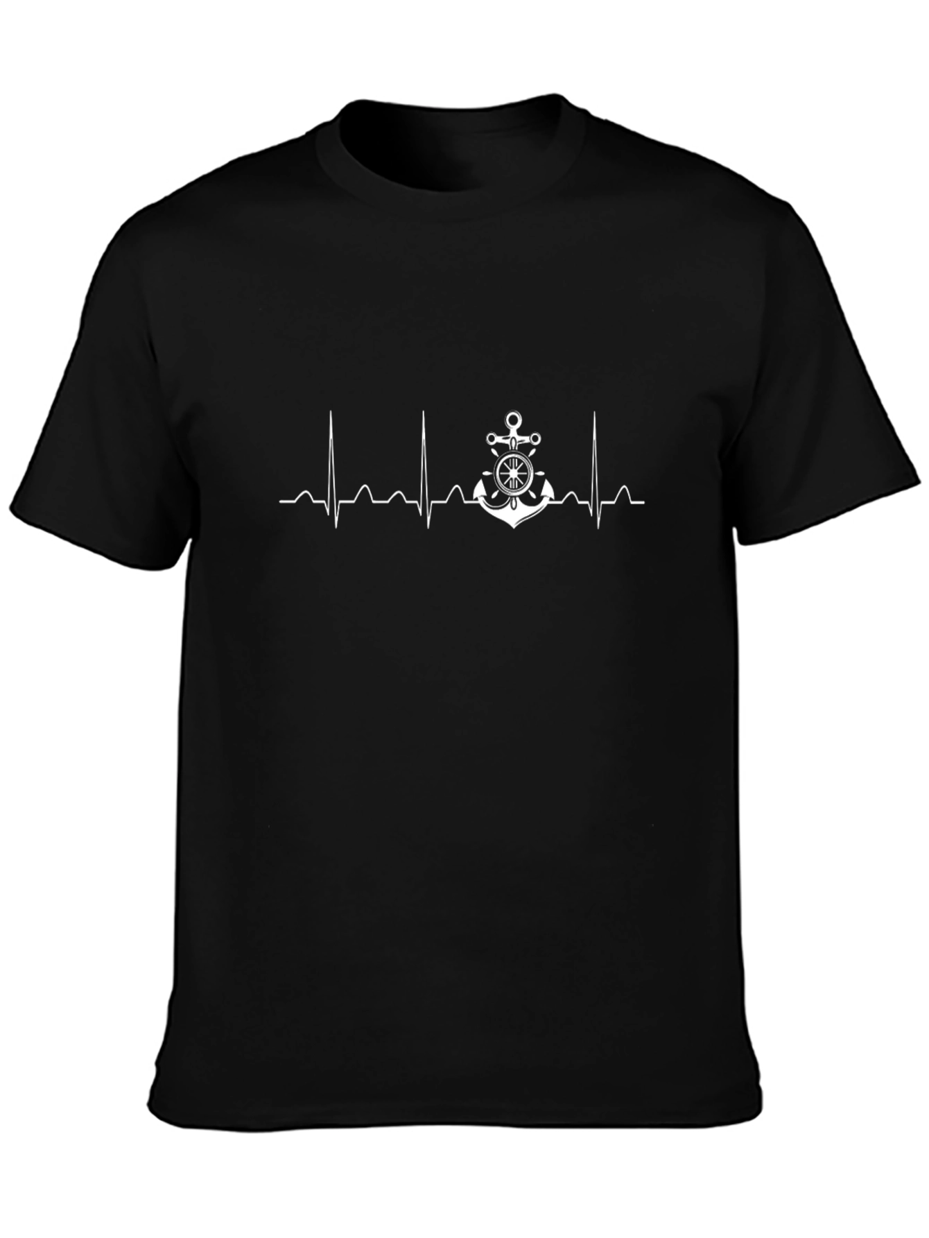 Nautical Heartbeat T-Shirt - Anchor Life