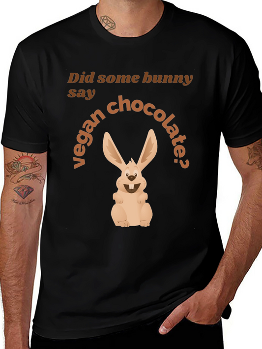 Vegan Chocolate Bunny Graphic Tee