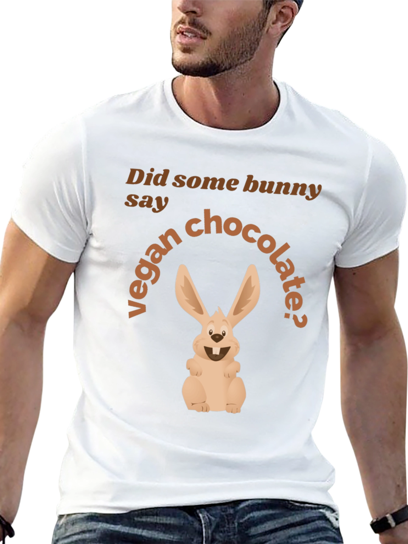 Vegan Chocolate Bunny Graphic Tee