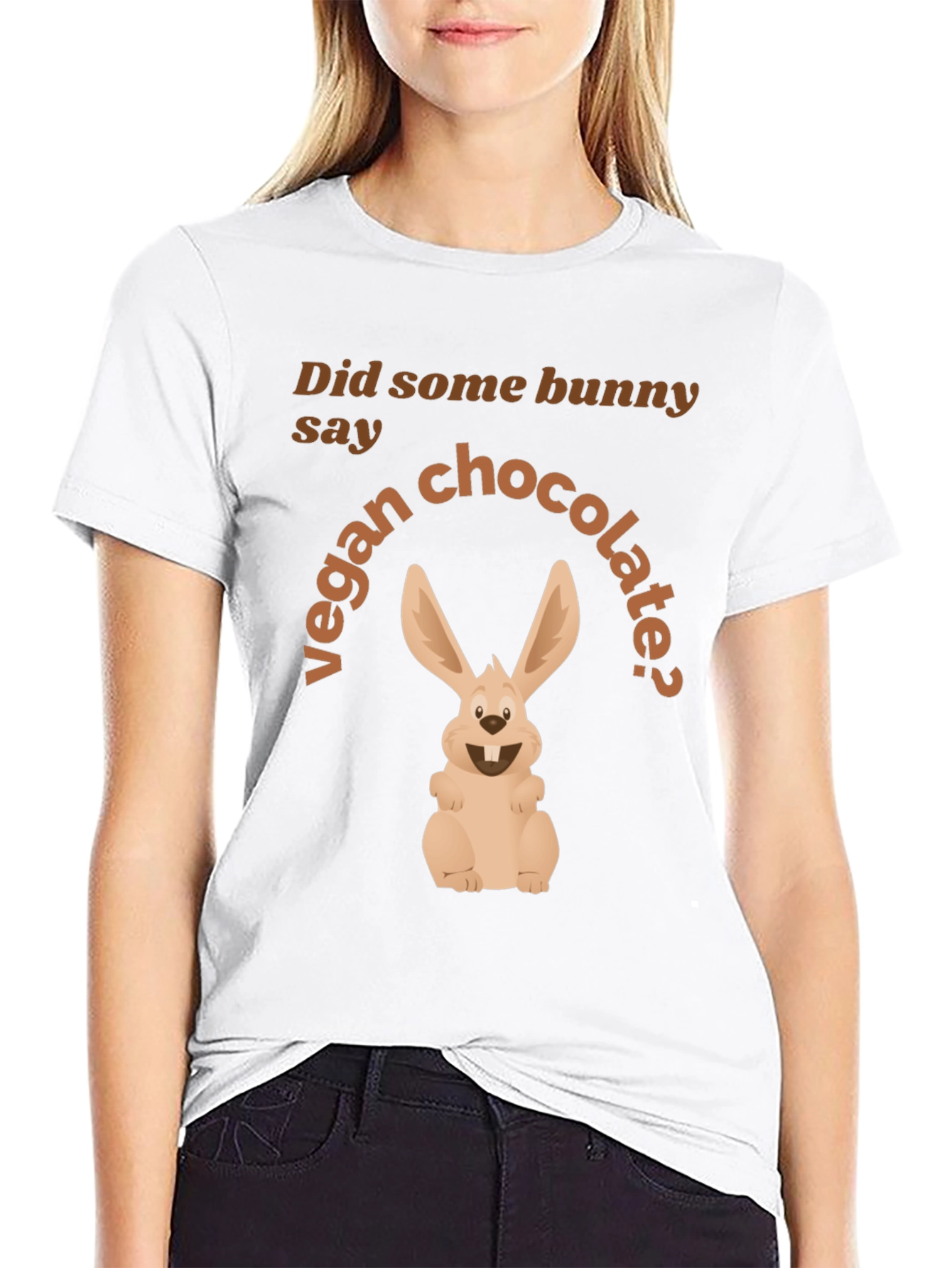 Vegan Chocolate Bunny Graphic Tee