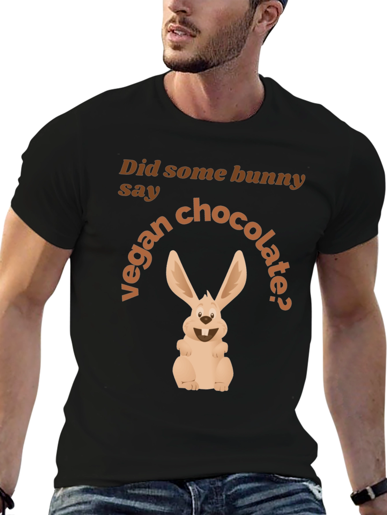 Vegan Chocolate Bunny Graphic Tee
