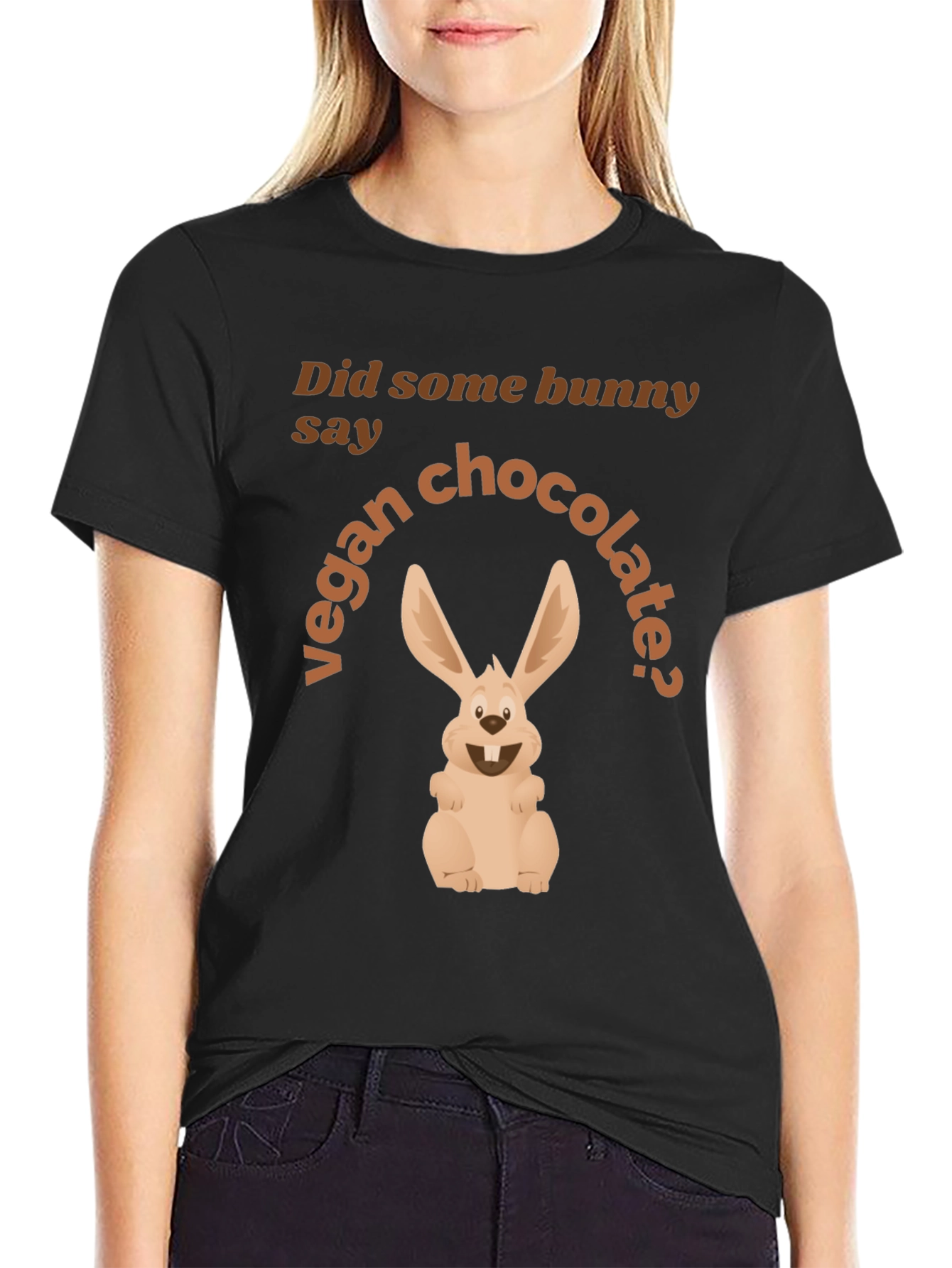 Vegan Chocolate Bunny Graphic Tee