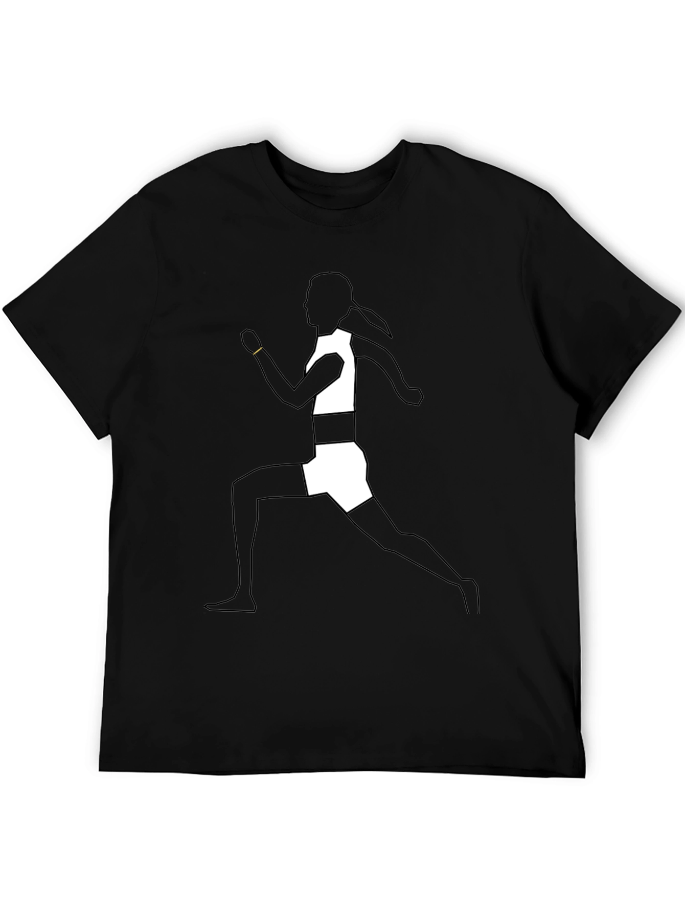 Runner Silhouette Graphic Tee - Black
